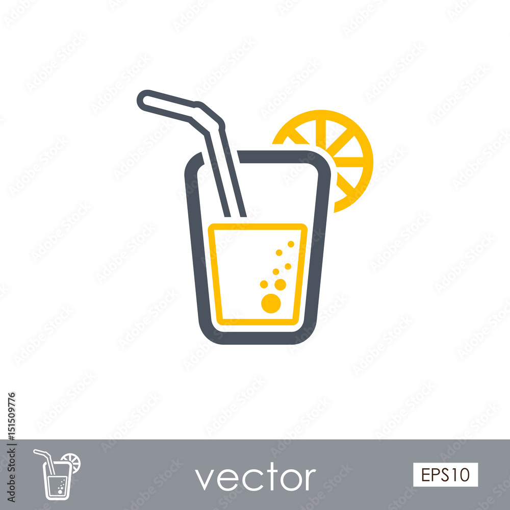 Cocktail outline icon. Summer. Vacation Cocktail outline icon. Summer. Vacation