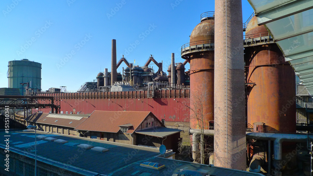 Abandoned steel production plant, which has been out of operation for decades. Germany. Abandoned steel production plant, which has been out of operation for decades. Germany.