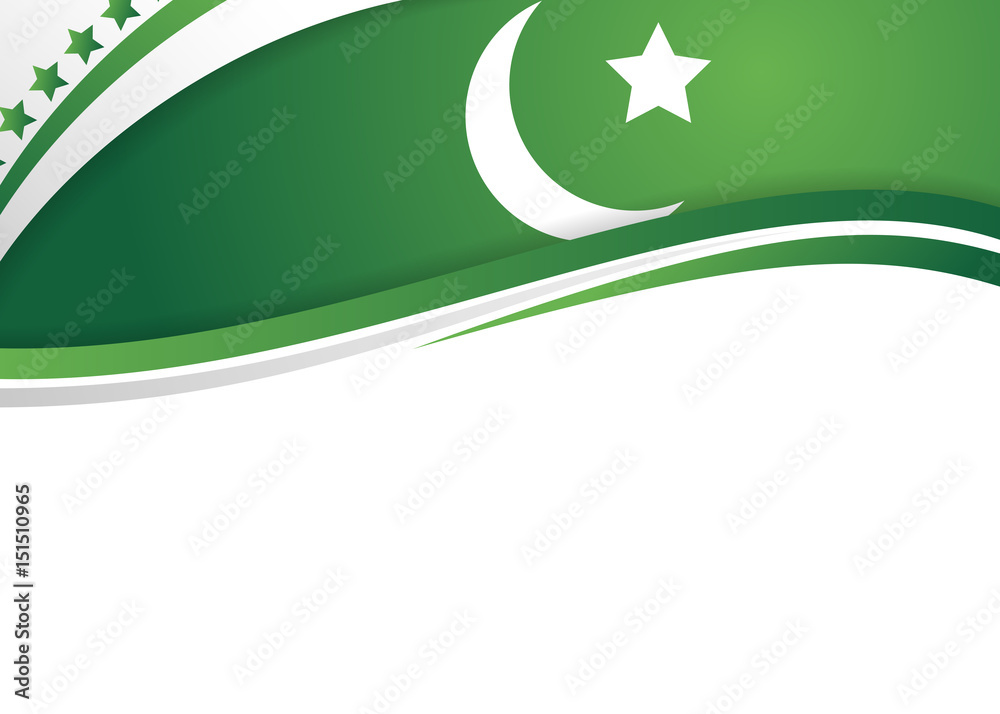 Pakistan flag themed patriotic banner design Stock Vector Adobe Stock