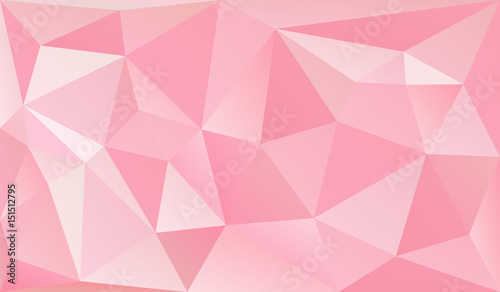 Low poly romantic pink background