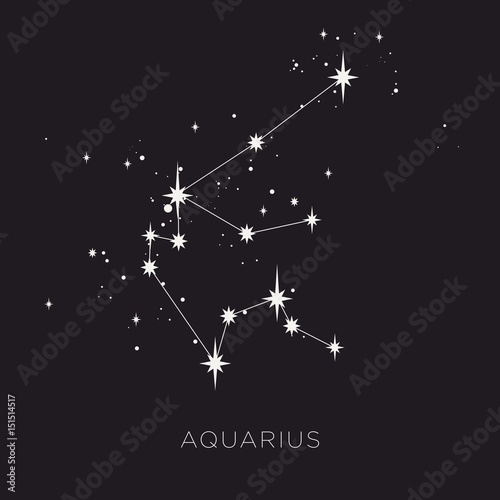 Star constellation zodiac vector