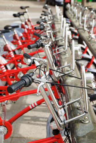 Rental bicycles view © WINDCOLORS