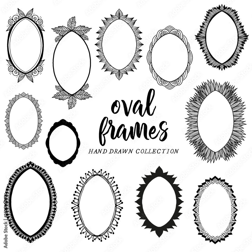 Oval Frames Illustration