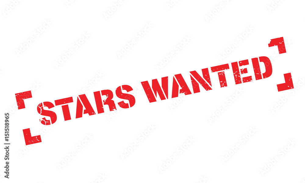 Fotografie Stars Wanted rubber stamp