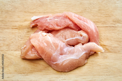 Raw breast chicken.