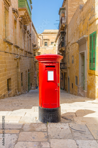 Malta, Valletta historic Mailbox - british Letterbox Postbox mail letter stamp greetings postcard contact information info communication communicate send sending words mailer newsletter ad advertising