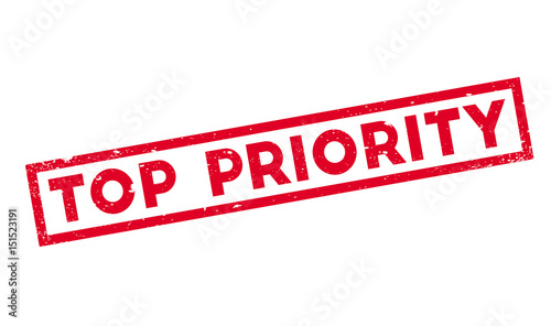 Top Priority rubber stamp. Grunge design with dust scratches. Effects can be easily removed for a clean, crisp look. Color is easily changed.