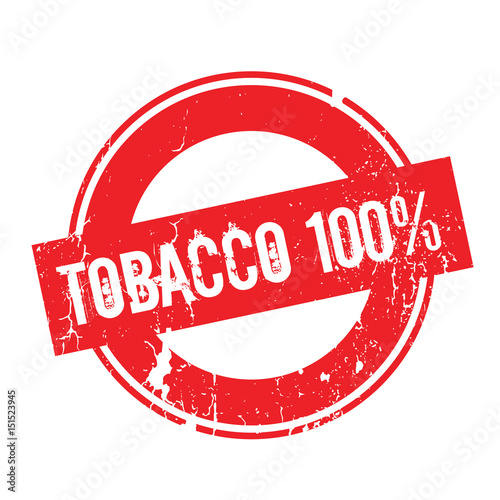 Tobacco 100% rubber stamp. Grunge design with dust scratches. Effects can be easily removed for a clean, crisp look. Color is easily changed.