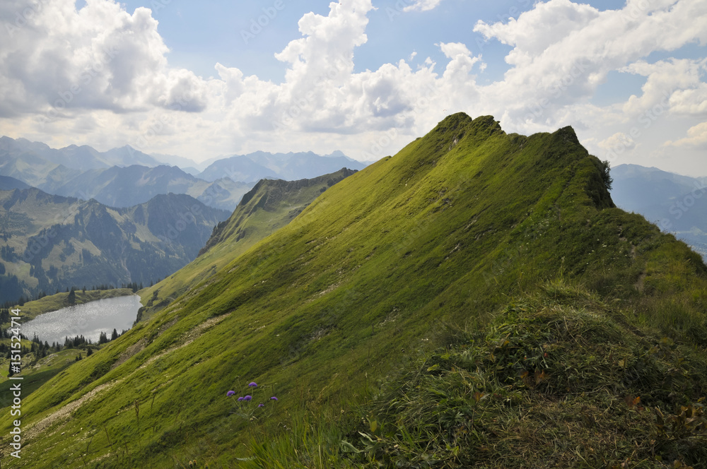 Seealpsee, Nebelhorn, Oberstdorf, Oberallgäu, Bayern, Deutschland Seealpsee, Nebelhorn, Oberstdorf, Oberallgäu, Bayern, Deutschland