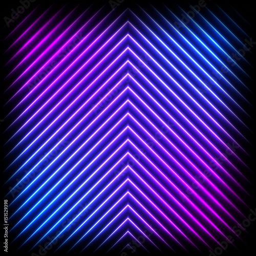 Colorful neon diagonal background, abstract illustration.