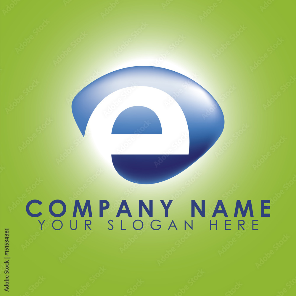 Obraz premium Letter E Logo, Creative & Stylish
