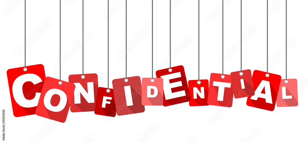 Red vector flat design background confidential. It is well adapted for web design. Red vector flat design background confidential. It is well adapted for web design.