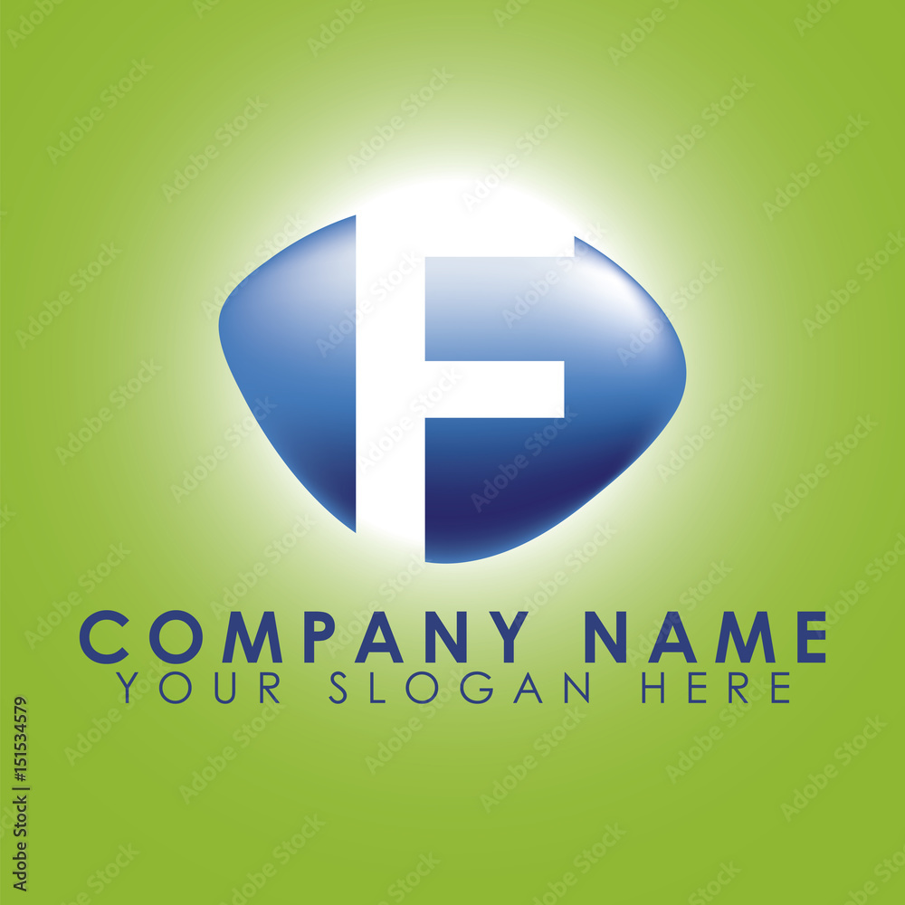 Obraz premium Letter F Logo, Creative & Stylish