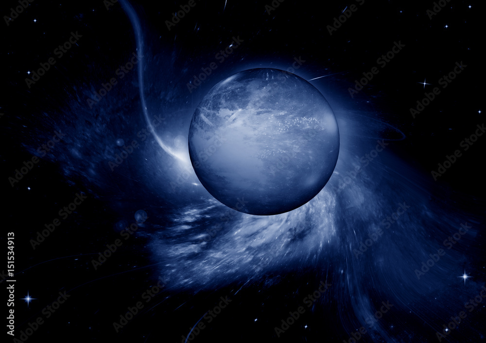 Naklejka premium galaxy in a free space