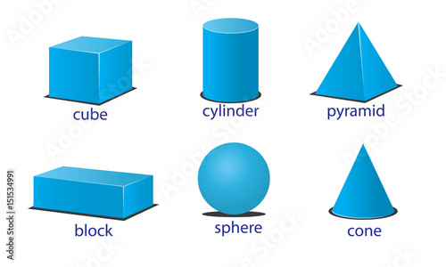 three dimension of shapes