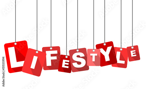 Red vector flat design background lifestyle. It is well adapted for web design.