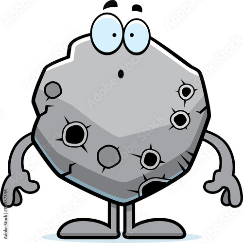 Surprised Cartoon Asteroid