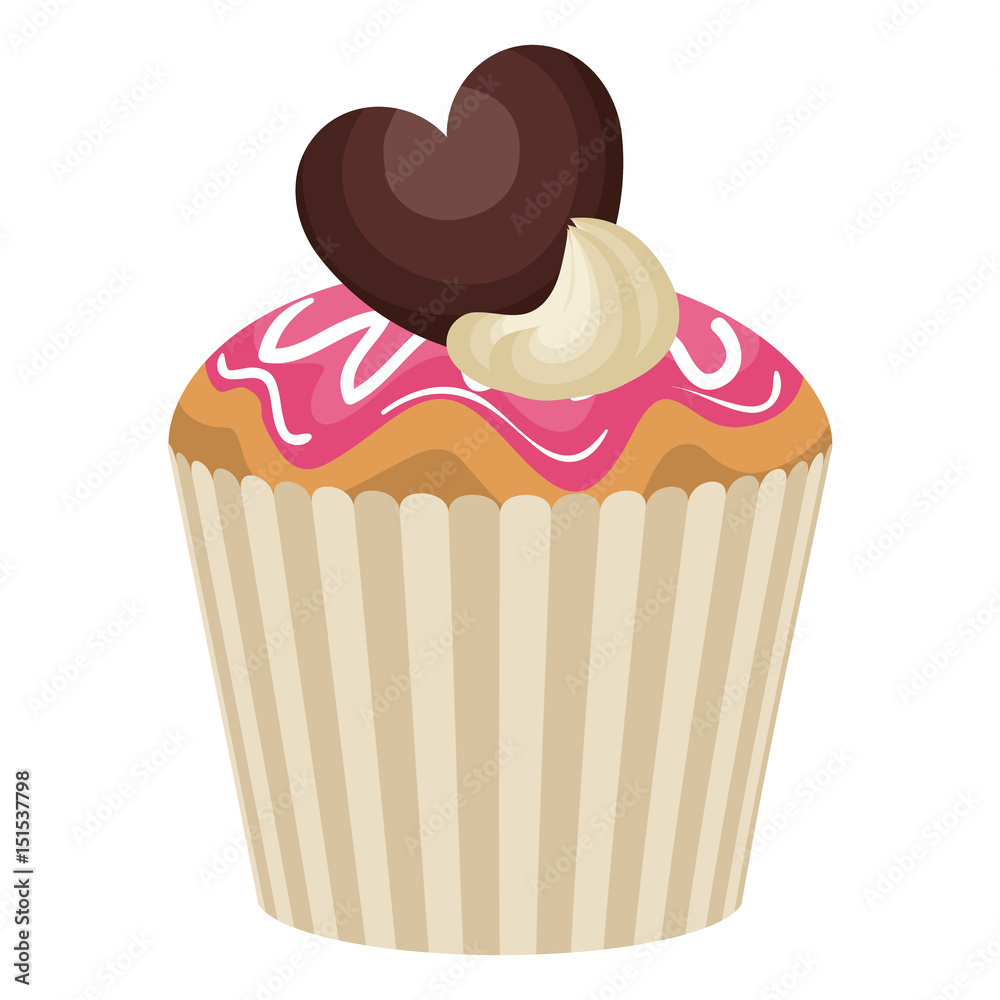 delicious and sweet cupcake icon vector illustration design delicious and sweet cupcake icon vector illustration design