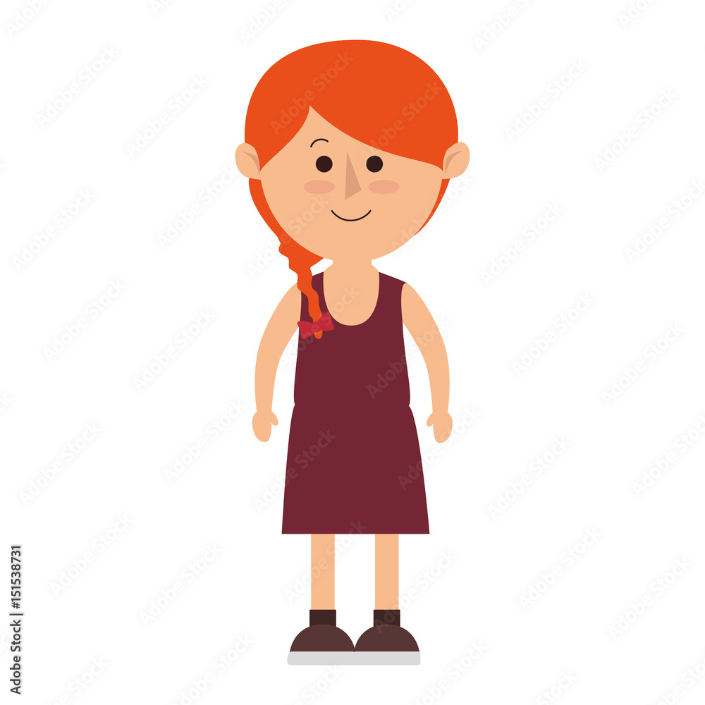 cute little girl character vector illustration design cute little girl character vector illustration design