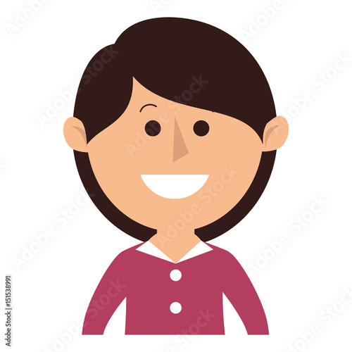 beautifull mother avatar character vector illustration design