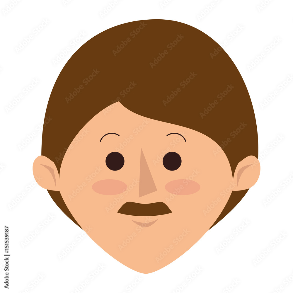 young father avatar character vector illustration design