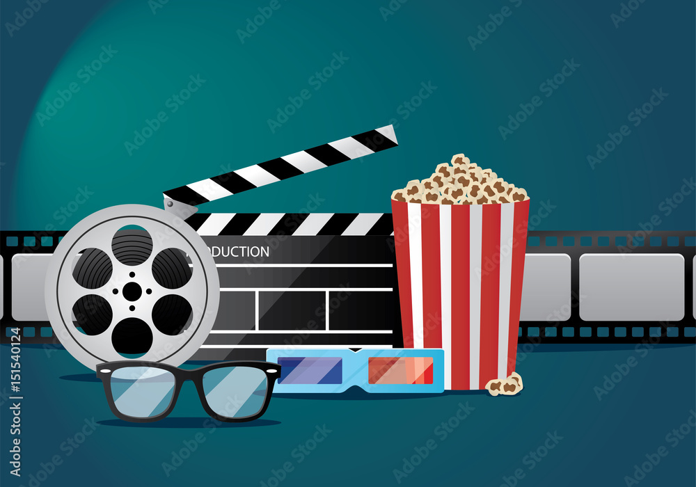 movie and cinemas illustration