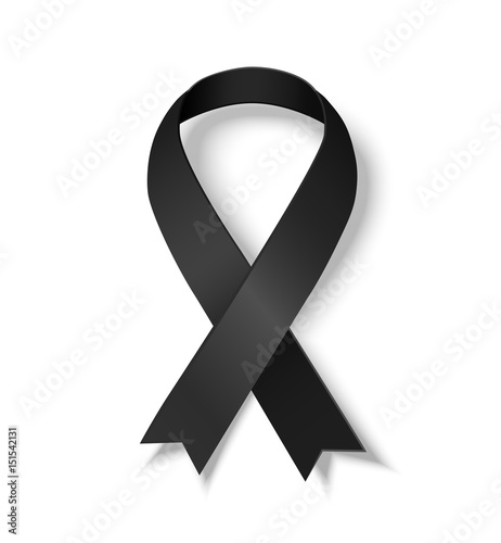 Black awareness ribbon