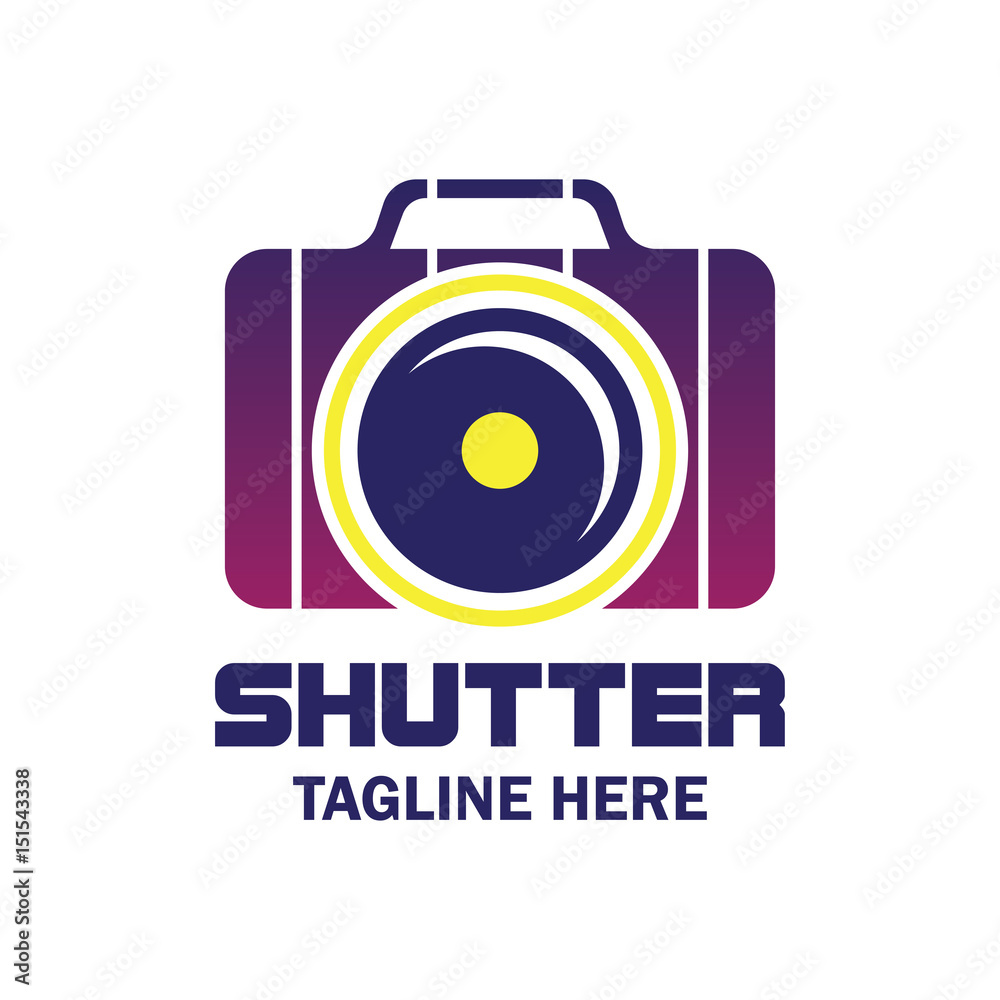 camera studio, shutter, camera store logo with text space for your slogan / tagline, vector illustration camera studio, shutter, camera store logo with text space for your slogan / tagline, vector illustration