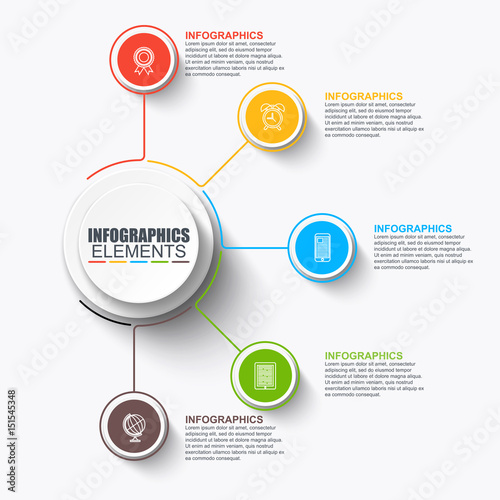 Business infographic data visualization