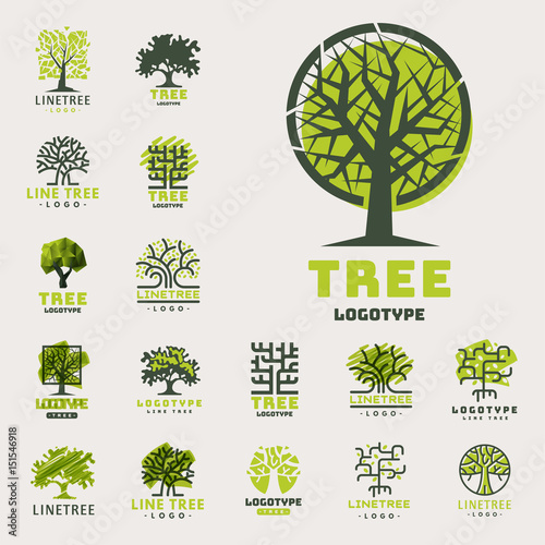 Tree outdoor travel green silhouette forest badge coniferous natural badge tops line spruce vector.