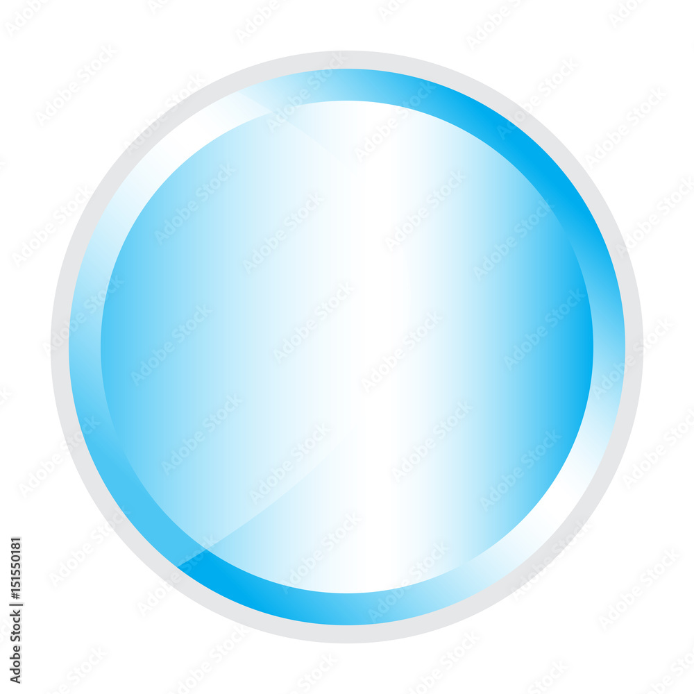 Isolated empty web button on a white background, Vector illustration