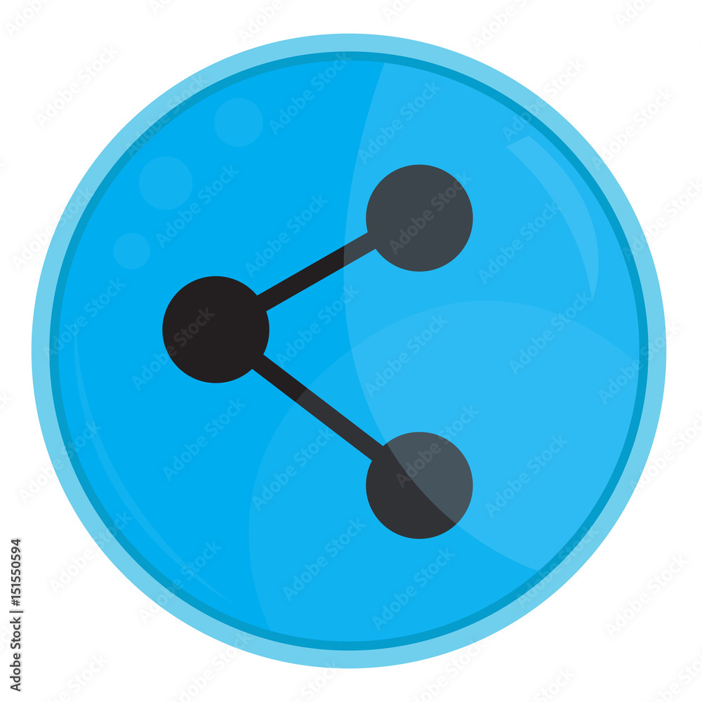 Isolated web button with a network symbol, Vector illustration Isolated web button with a network symbol, Vector illustration