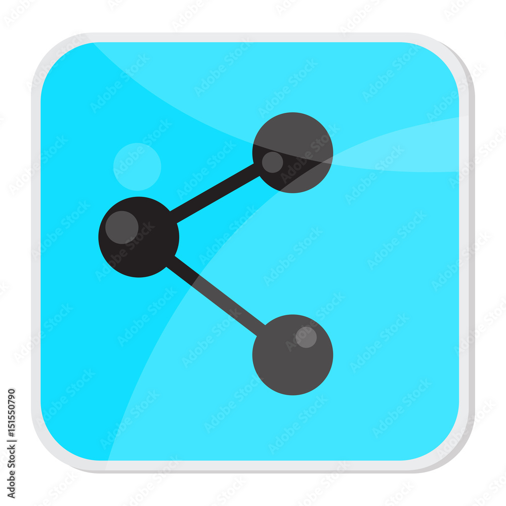 Isolated web button with a network symbol, Vector illustration Isolated web button with a network symbol, Vector illustration