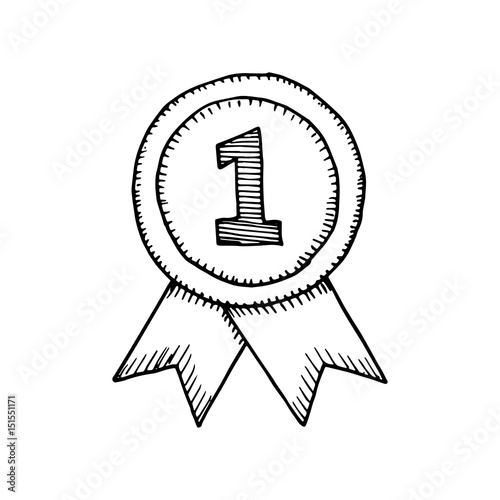 Medal sketch vector
