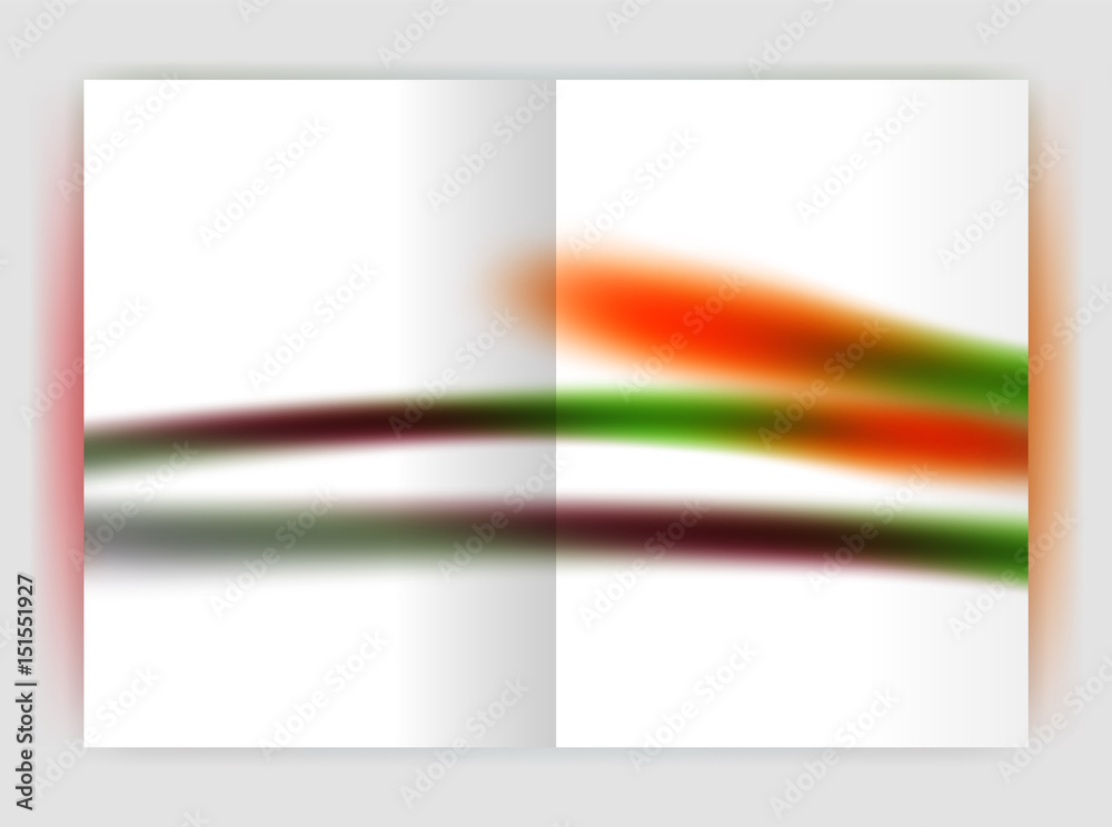 Naklejka premium Blurred wave line. Business annual report abstract background