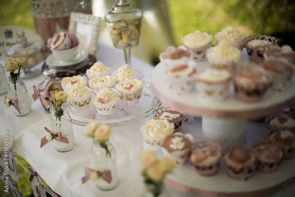 Cupcake table decoration Cupcake table decoration