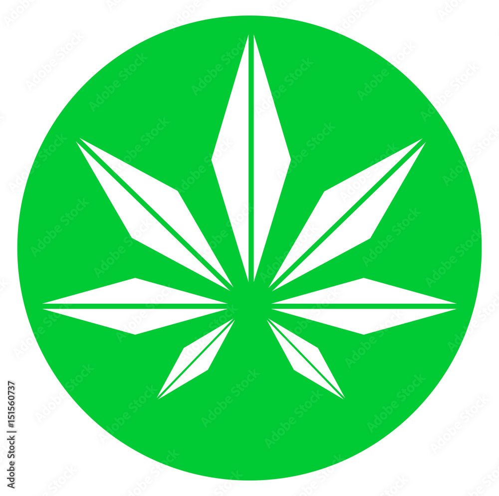 Cannabis leaf icon Cannabis leaf icon