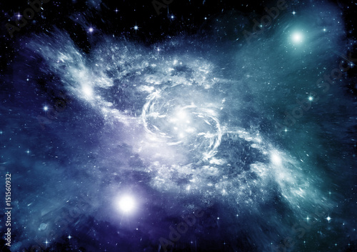galaxy in a free space