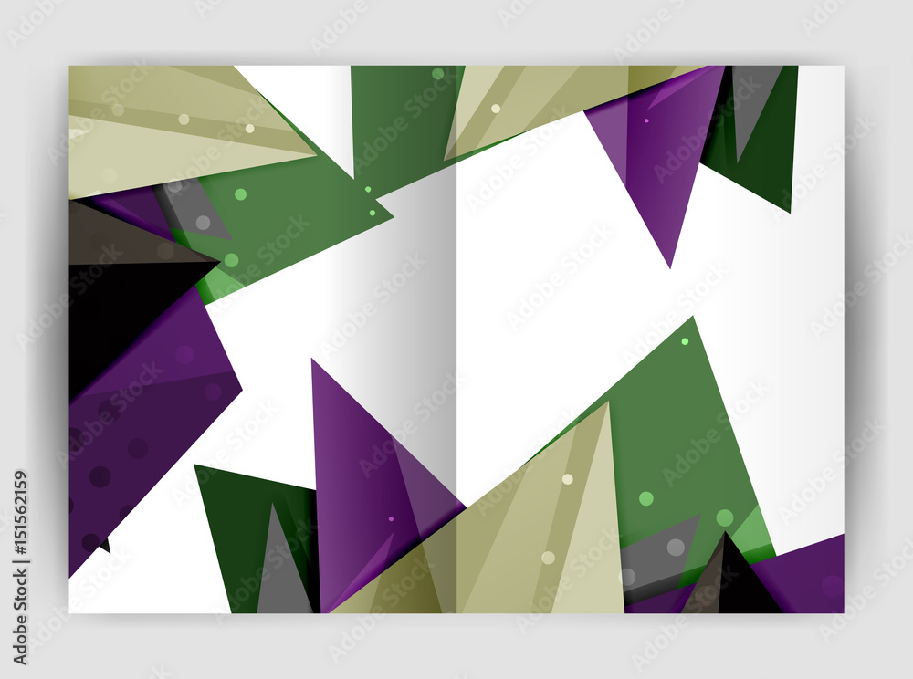 Triangle business print template Triangle business print template