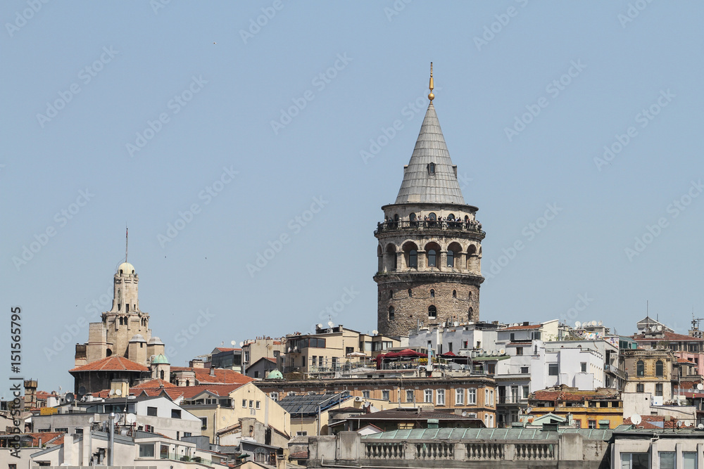 Galat Tower in Istanbul City