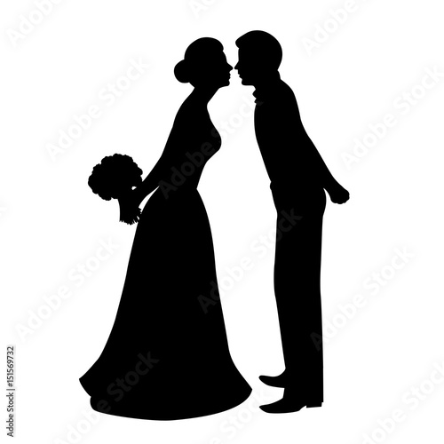 The bride and groom.