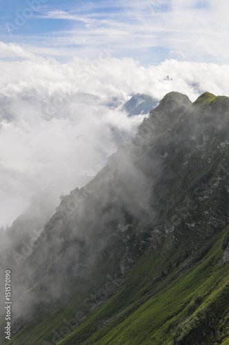 Wolkenspiel in den Allgäuer Hochalpen, Oberstdorf, Deutschland