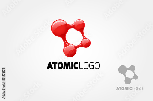 Atomic Logo Template.The basic of this logo is an abstract logo, but we can look an atom, connection, net, square, dot, or molecular. It's can symbolize anything that related with arts and technology.