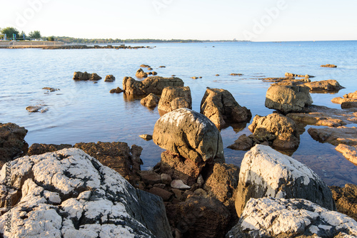 Sea shore of the Adriatic Sea in Croatia, Europe