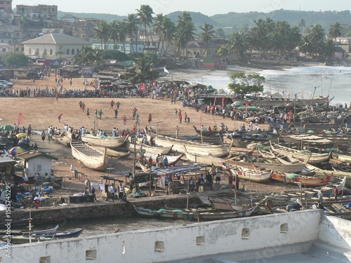 Ein Hafen in Ghana / Afrika