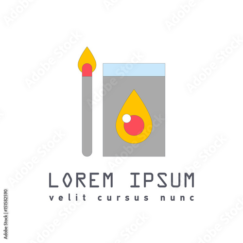 Flat Illustration of matches