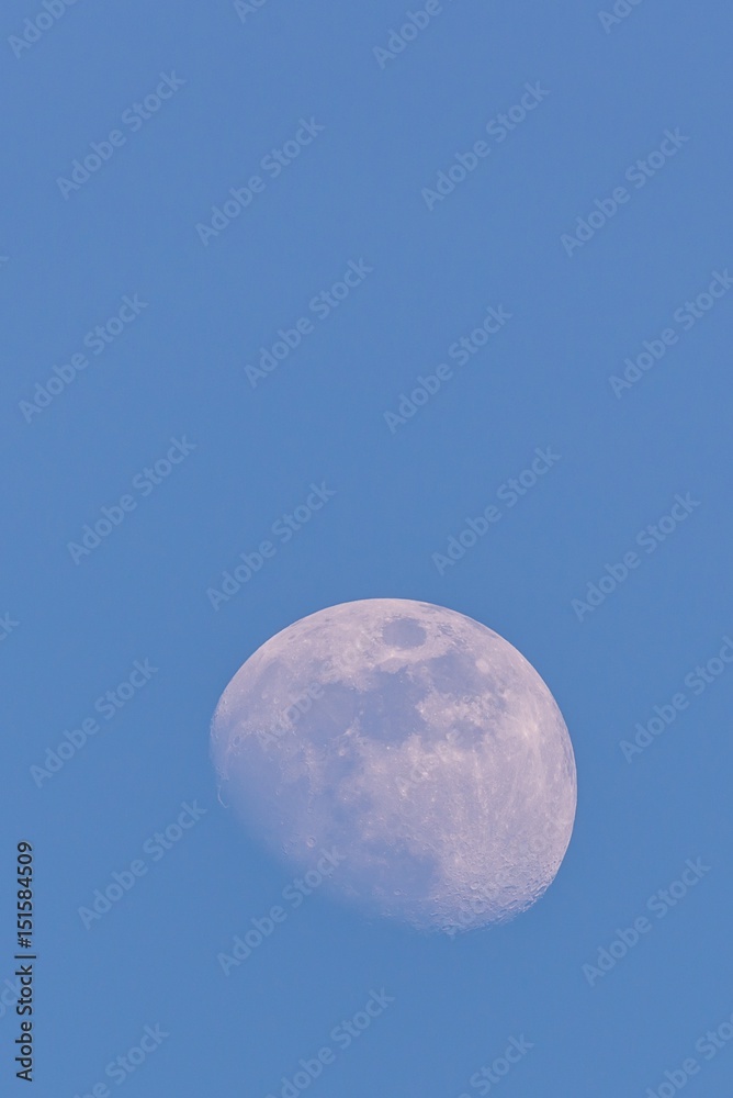Nice moon captured during the day few days before full-moon Nice moon captured during the day few days before full-moon