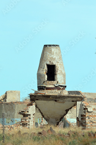 Area 35.(Ploshadka 35 ru.)Sary Shagan.Former Soviet  anti-ballistic missile testing range.Kazakhstan
 photo