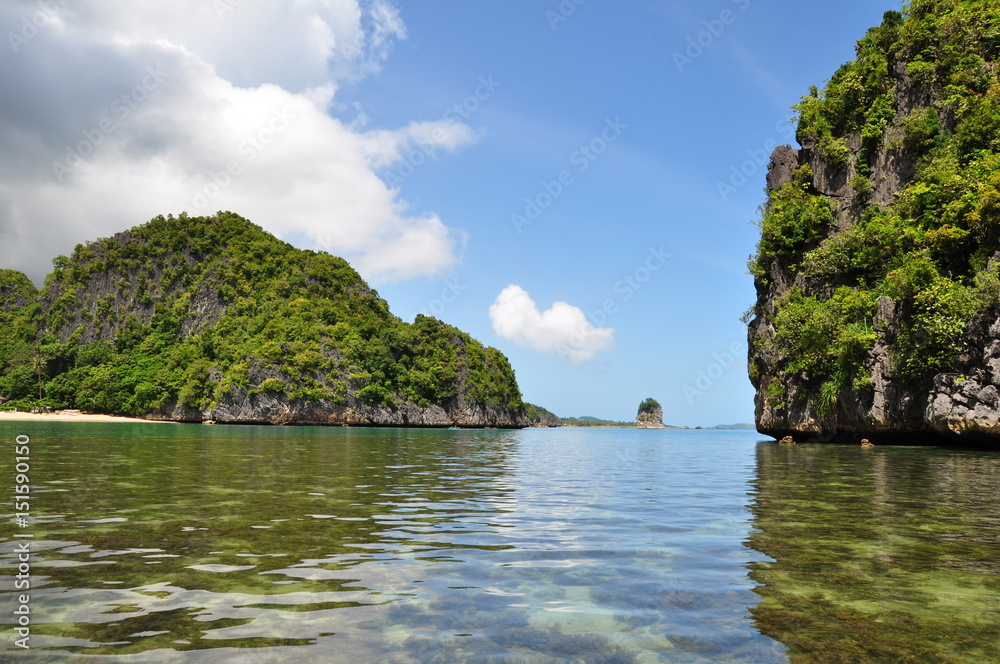 Karst Rock Formation in Philippine Seas Karst Rock Formation in Philippine Seas
