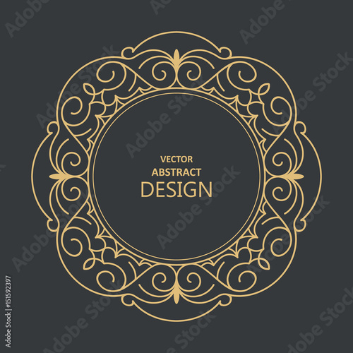 Monogram line vintage frame